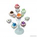 3 Tier Cupcake Stand Tower Tree White Iron Hold 11 Regular Cupcakes Display Pastry Stands Nuobo - B07BL1XLX5